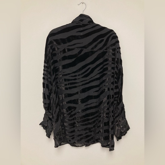 R13 Womens Oversized drop neck tuxedo Shirt. Size small - Picture 3 of 6